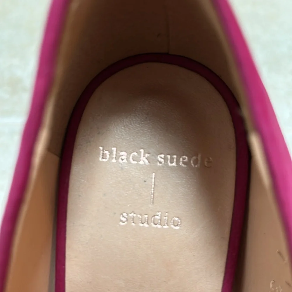 BLACK SUEDE STUDIO Women's Pink Suede Heels - Picture 5 of 8